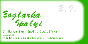 boglarka ipolyi business card